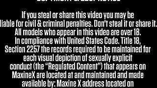 maxine x rides sex machine then deepthroats scotts cock solo