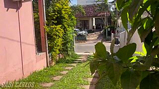 hey corno you traveled so i called neighbor to fuck my big ass made video call for you to watch wife cuckold lingerie