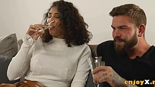 Horny Latina Sweetheart Humongous Natural Tits Rough Fucked Orgasm Titty Fuck Cum Face