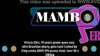 vitoria's slim ebony ass begs for three bbc dap anal datm?