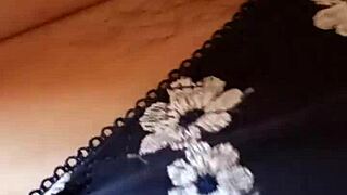 gretala flashes hairy pussy and thong peek