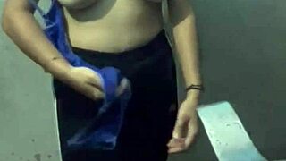 fucked curvy ebony student in hotel bathroom