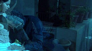 Brooke Ballentyne rides monster cock anal creampie in chaps