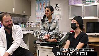 my back blasted with cum in nurse pov fuck