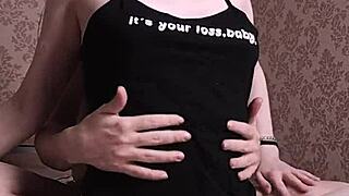 Skinny Teen's Puffy Nipples Tickled in Light BDSM Domination