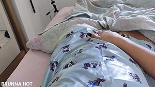 woke up horny fingered wet pussy till explosive orgasm