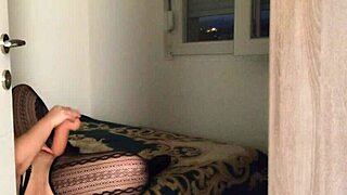 Caught Curvy Teen Moaning with Monster Dildo in Tight Pussy