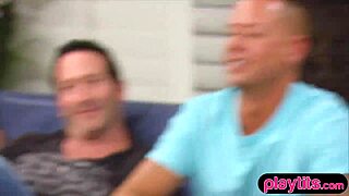 Shy couple dives into swinger orgy party for real group sex thrills