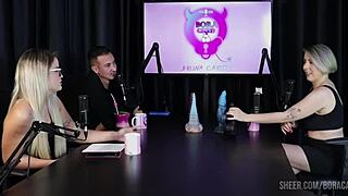 Mary Red Queen Bora Cast Sheer Red Outfits With Bruna Carlos