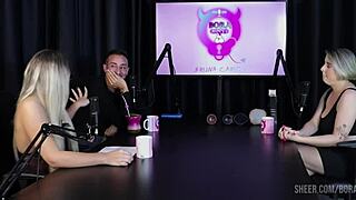 Mary Red Queen Bora Cast Sheer Red Outfits With Bruna Carlos