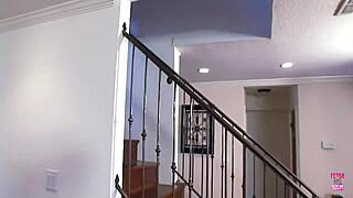 blonde with big fake tits fucks in kitchen 😘🍳