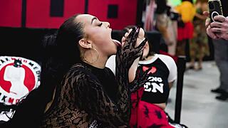 we sneak outdoor parking lot sex at exxxotica nj vlog