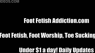 imagine shooting thick cum all over our perfect pedicured toes femdom footjob tease