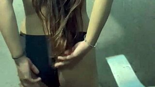 fucked curvy ebony student in hotel bathroom