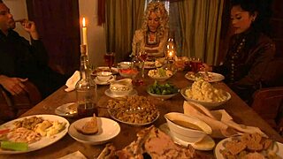 Brooke Ballentyne rides monster cock anal creampie in chaps