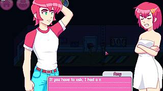 redhead teen drops towel exposing small tits in steamy shower