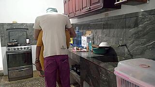 stepbro's huge cock bait sucked luxurious kitchen homemade blowjob tease?