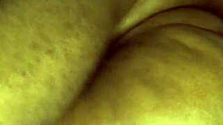 ebony wife sleeps through wet pussy pounding lover