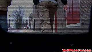 Dutch Hooker Bent Over Doggystyled Till Tourist Cumshot Explosion