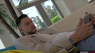 Jennifer White Answers Door for Bareback Tease and Cum-Filled Fuck