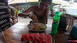 A NICE WALK AT THE MARKET LEADS TO A QUICKIE BREAKFAST FUN