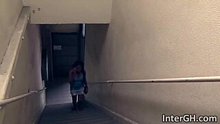 hey hot ebony why blow that monster through gloryhole?