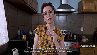 gilf ruby lynne's saggy tits crave kitchen cumshot medicine