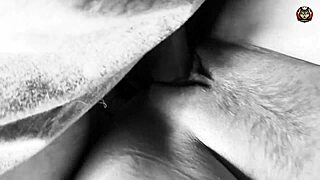 closeup tight shaved pussy fucked hard ending in massive cumshot