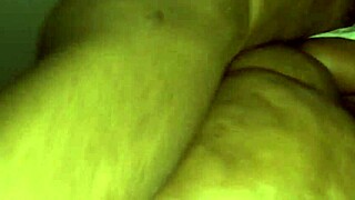 ebony wife sleeps through wet pussy pounding lover