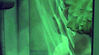 steamy leather fantasy unfolds in romantic shower play