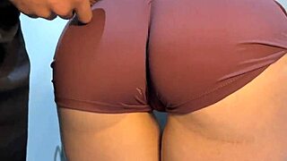 Gym fresh babe bends over for free use cumshot in bathroom