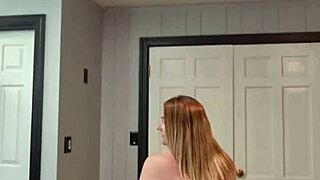 Homemade Wife Strips Teasing To Music With Big Tits