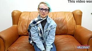 raven's blue-haired pussy fingered fucked cum gulped