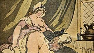 Vintage Erotic Drawings Feature Hairy Retro Antique Scenes