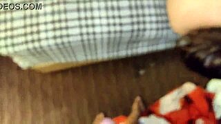 MY BEAUTIFUL WHORE GAGS HARD ON MY COCK DEEP DOWN HER THROAT!