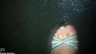 i'm walkin in rain sexy stilettos nylons gettin wet n horny ohh