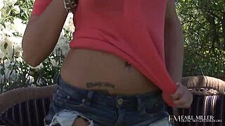 wanna watch bella blaze finger tight pussy outdoors?