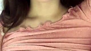 Russian brunette rides dildo reverse cowgirl sucks fingers cum mouth