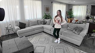 busty blonde breezy bri fucks behind scenes passionately