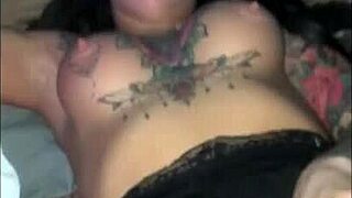 Asian pornstar rams shaved pussy with rubber dildo hardcore