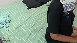 my horny malay babe's juicy shaved pussy grips cock missionary tight