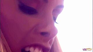 lewd blondes eat shaved pussies in bath then dildo fuck 😍👅🛁