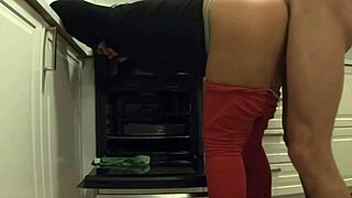 Waiting Girlfriend Fucked Kitchen Milf Creampie Ass
