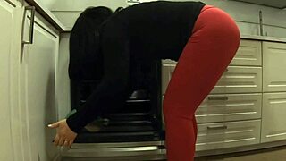 Waiting Girlfriend Fucked Kitchen Milf Creampie Ass