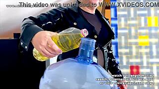 mistress april dominates her slave on normal berlin day?