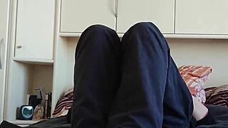 Wanna see my white sneaker socks foot tease? 😏