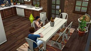 Sims pounding pussy hard in steamy gym sauna! 💦🏋️