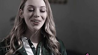 Older Teacher Compliments Cheerleader Lily Larimar Hard