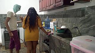 stepbro's huge cock bait sucked luxurious kitchen homemade blowjob tease?