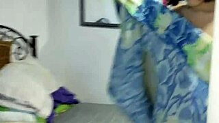 cute latina maid twerks naked while cleaning